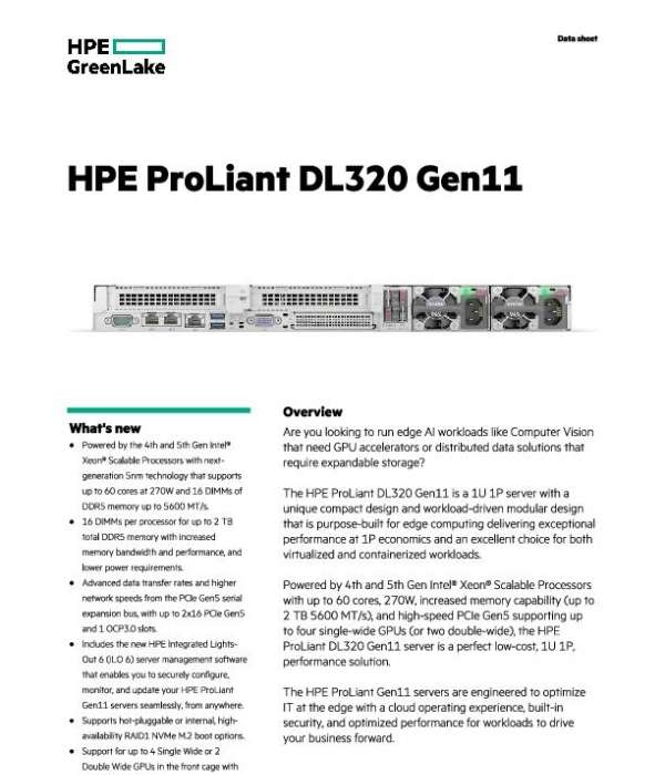 HPE ProLiant DL320 Gen11