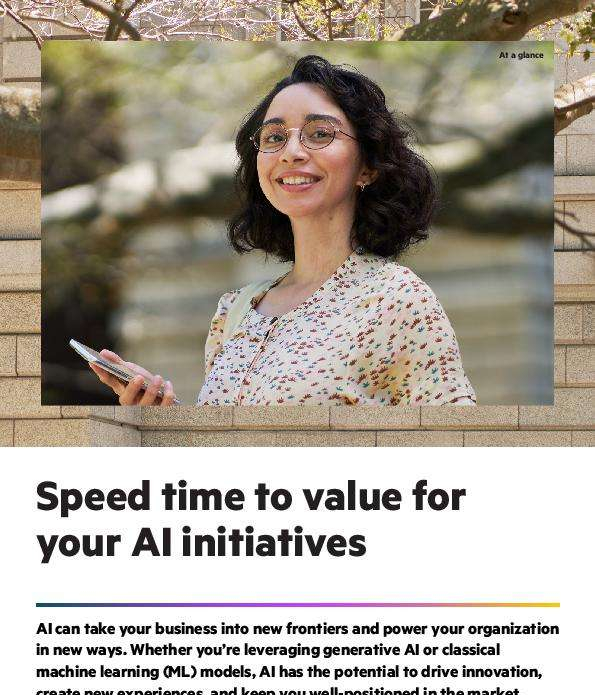 Speed time to value for your AI initiatives