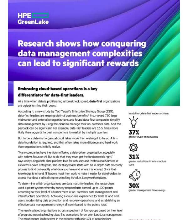 Research show how conquering data management complexities can lead to significant rewards