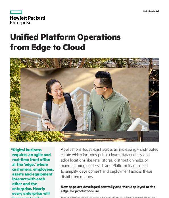 Unified platform operations from edge to cloud