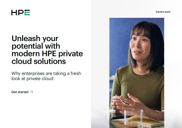 Unleash your potential with modern HPE private cloud solutions