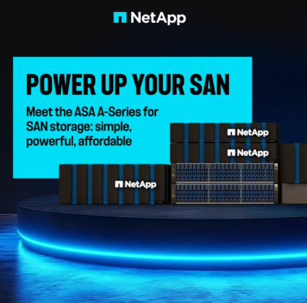 Power up your SAN 💥 Curious how to get simple storage without the enterprise complexity? DM me to chat about the NetApp ASA A-Series. @NetApp #AI #ransomware #GenAI