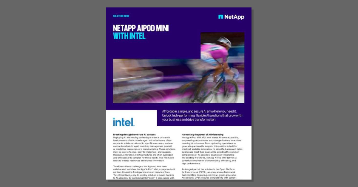 NetApp AIPod Mini with Intel