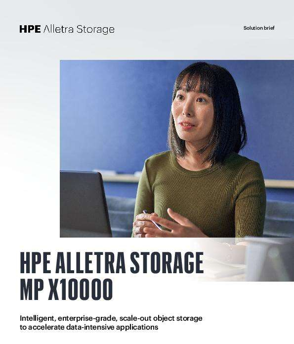 HPE Alletra Storage MP X1000 Solution Brief