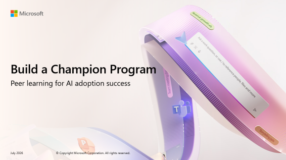 Build a Champion Program: Peer learning for AI adoption Success
