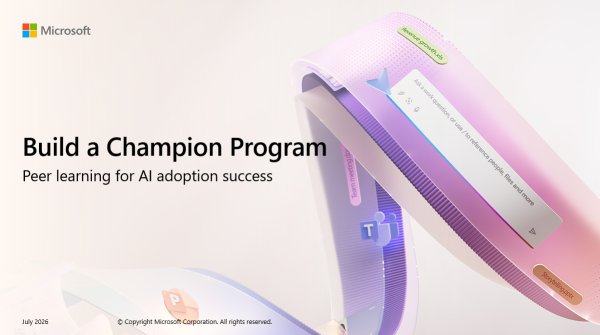 Build a Champion Program: Peer learning for AI adoption Success